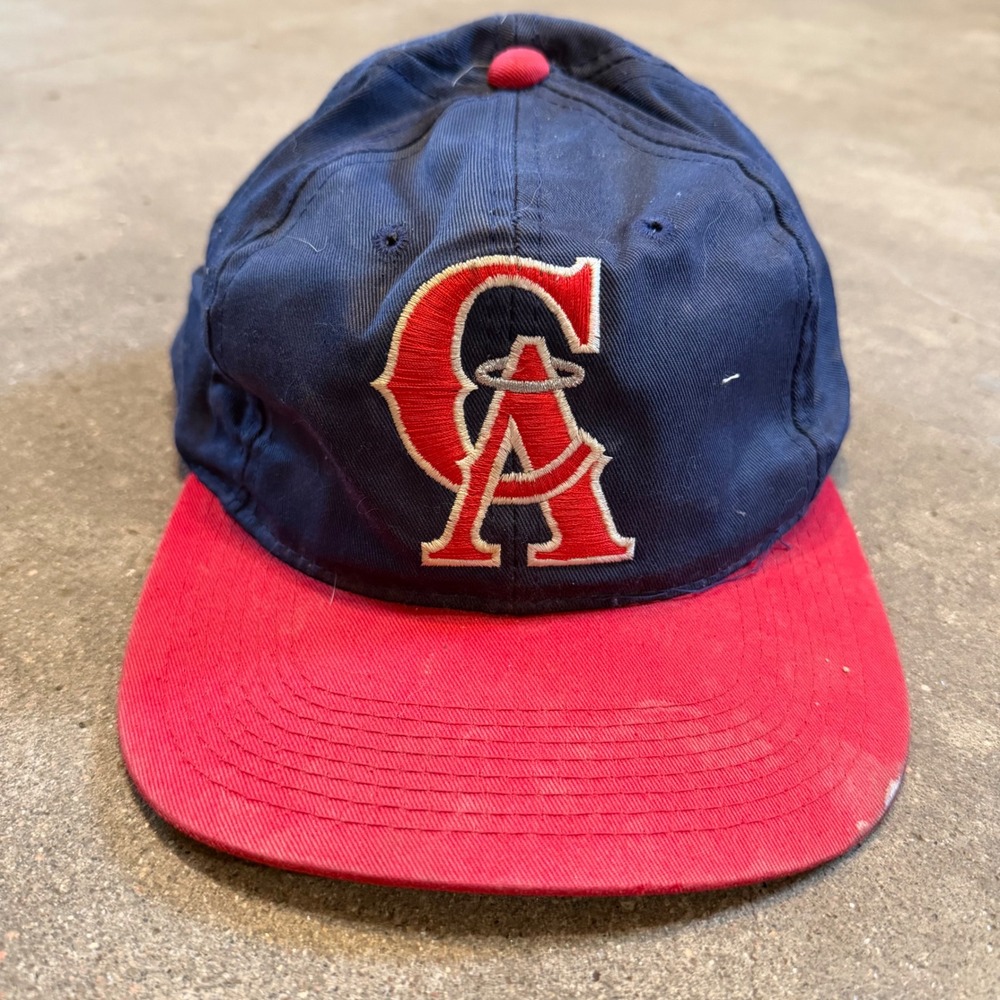 Outdoor Cap California Angels Hat Mens OSFM Blue Red Vintage MLB Snapback